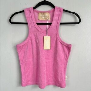 NWT! ARAMINTA JAMES Size XS • Breeze Terry Tank Top Pink.